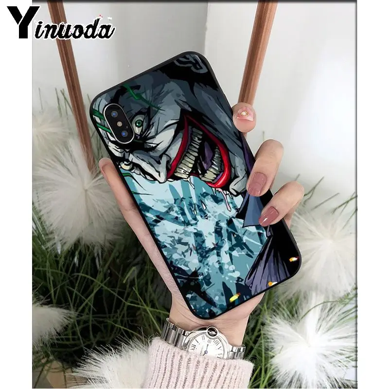 Yinuoda Batman Joker Comic TPU Soft Silicone Phone Case Cover for iPhone 8 7 6 6S Plus 5 5S SE XR X XS MAX Coque Shell