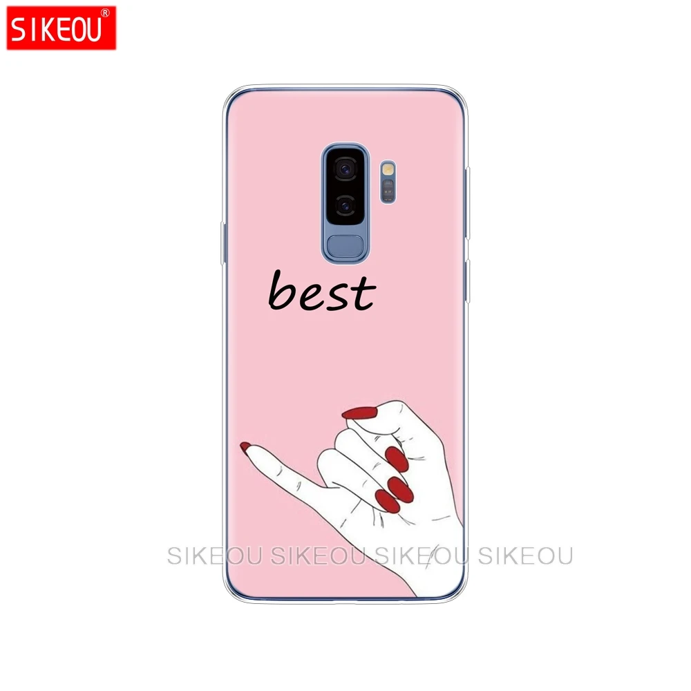 Силиконовый чехол для Samsung Galaxy S9 S8 S7 S6 edge S5 S4 S3 PLUS телефона лучший друг и лучшие
