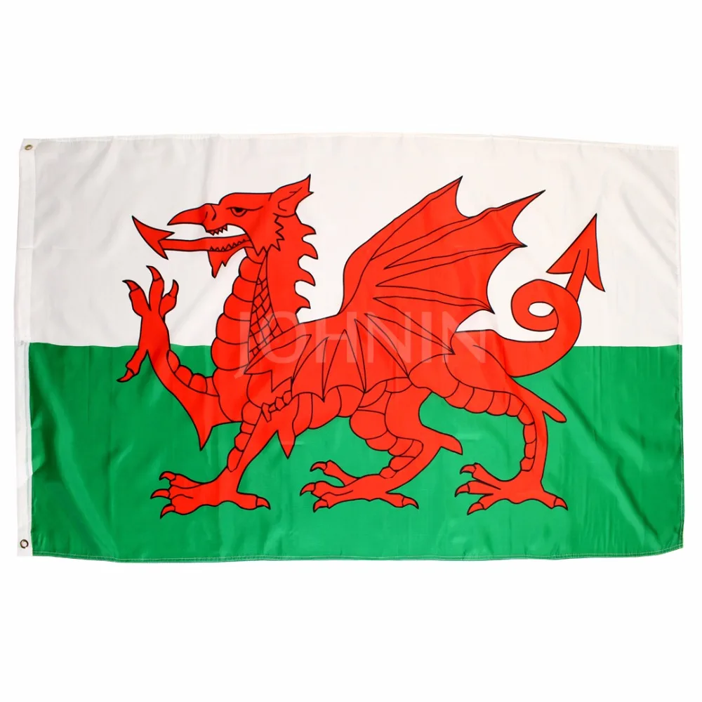 Подвесной флаг 90*150 см в виде красного дракона Уэльса Cymru для украшения|Флаги