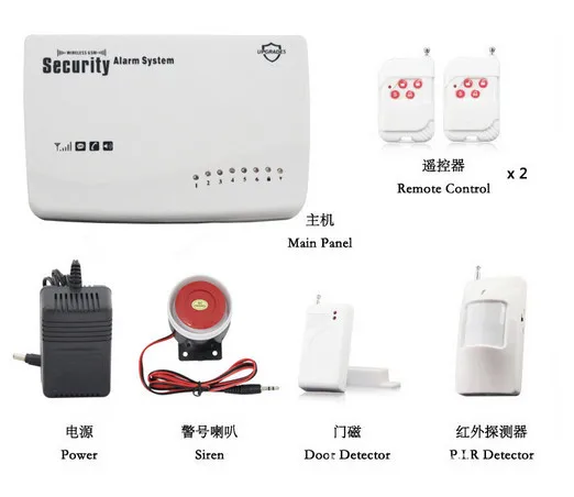 

New Wireless GSM Home Security Alarm System PIR Door alarm Sensor,burglar alarm system