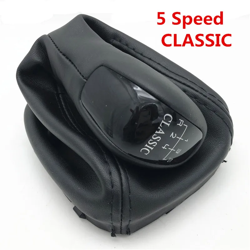 5 Speed CLASSIC Для Mercedes-Benz C Class W203 S203 Элегантная классическая AVANTGARDE ручная ручка переключения передач кожаный чехол для багажника - Название цвета: 5 Speed CLASSIC