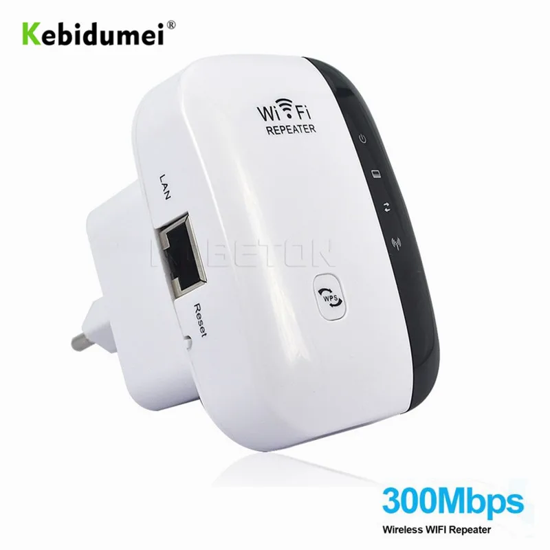Беспроводной Wi fi ретранслятор Kebidumei расширитель диапазона 300 Мбит/с усилитель