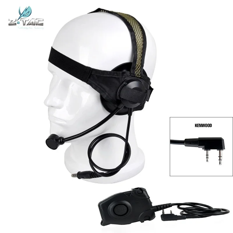 Наушники Z Tactical Airsoft Military Selex TASC1 гарнитура и наушники Peltor PTT для BAOFENG888S Kenwood Walkie Talkie