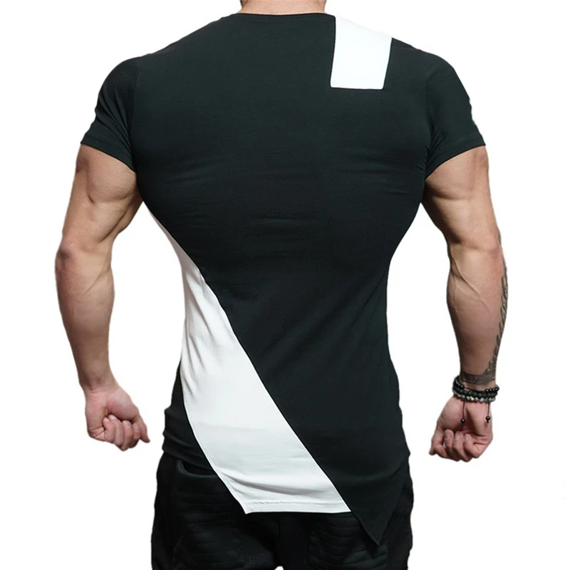 Мужская футболка с круглым вырезом летняя повседневная короткими рукавами