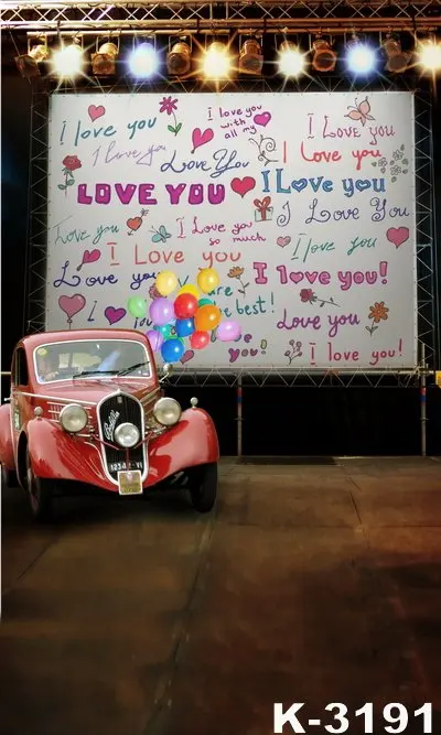 Фотофон в ретро стиле 5*7 футов винтажное одеяло реквизит красный автомобиль фон