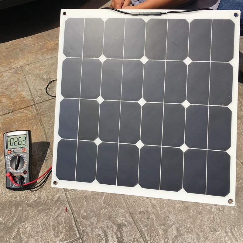 Sunpower Вт 18 В в 50 Гибкая солнечная панель солнечные модули для 12 батареи солнечное