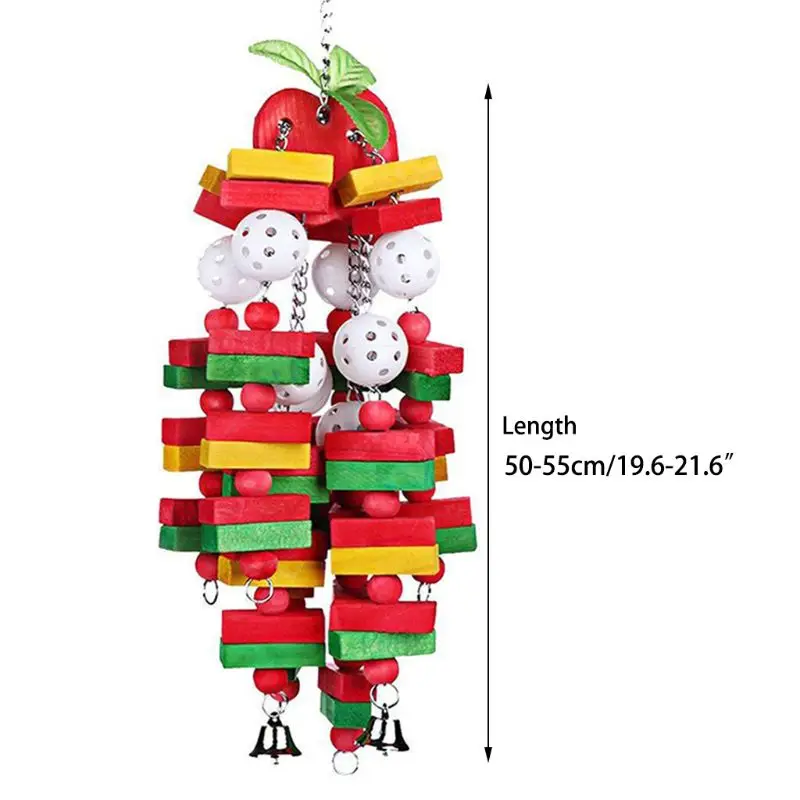 

3 Pack Bird Parrot Toys Set Hanging Bell Pet Bird Cage Hammock Swing