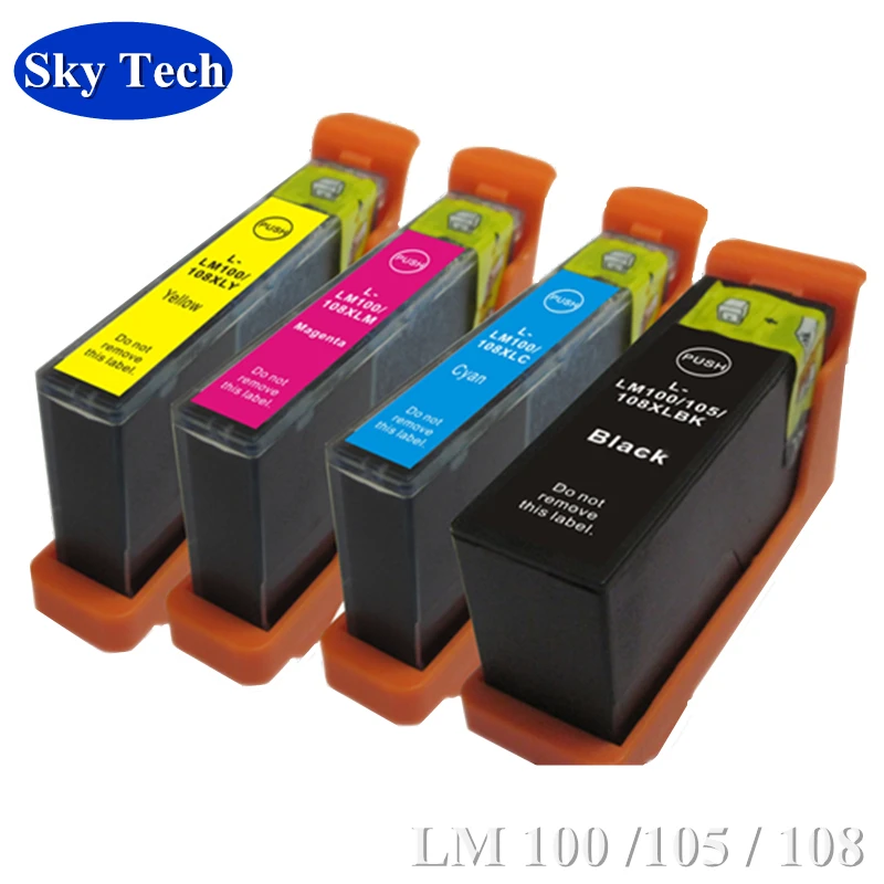 

4X Compatible Cartridge For Lexmark LM100 LM105 LM108 , For Lexmark S301 S302 S305 S405 S308 S408 S508 S608 , Pro 205 209 707
