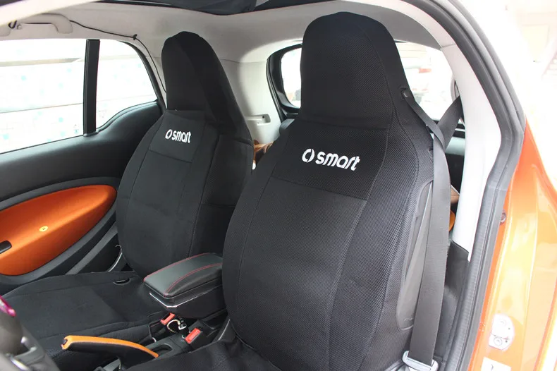 Для smart 451 fortwo заказной протектор сиденья Тонкий Сетчатый коврик smart 453 fortwo forfour сиденье для салона автомобиля крышка дышащая и грязь