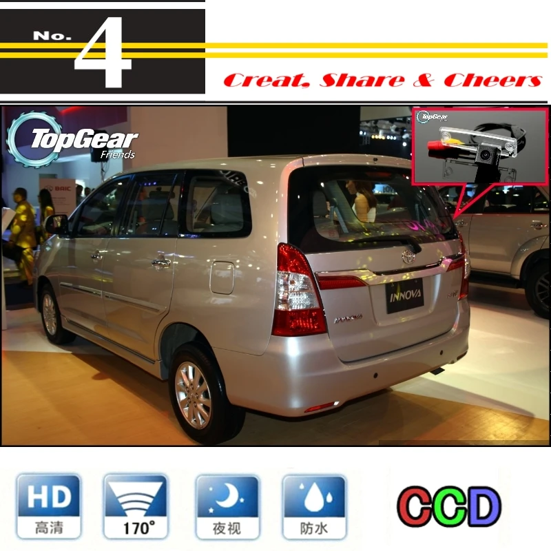 LiisleeCar камера для TOYOTA Innova 2013 ~ 2015 высокое качество заднего вида PAL / NTSC | CCD + RCA|camera