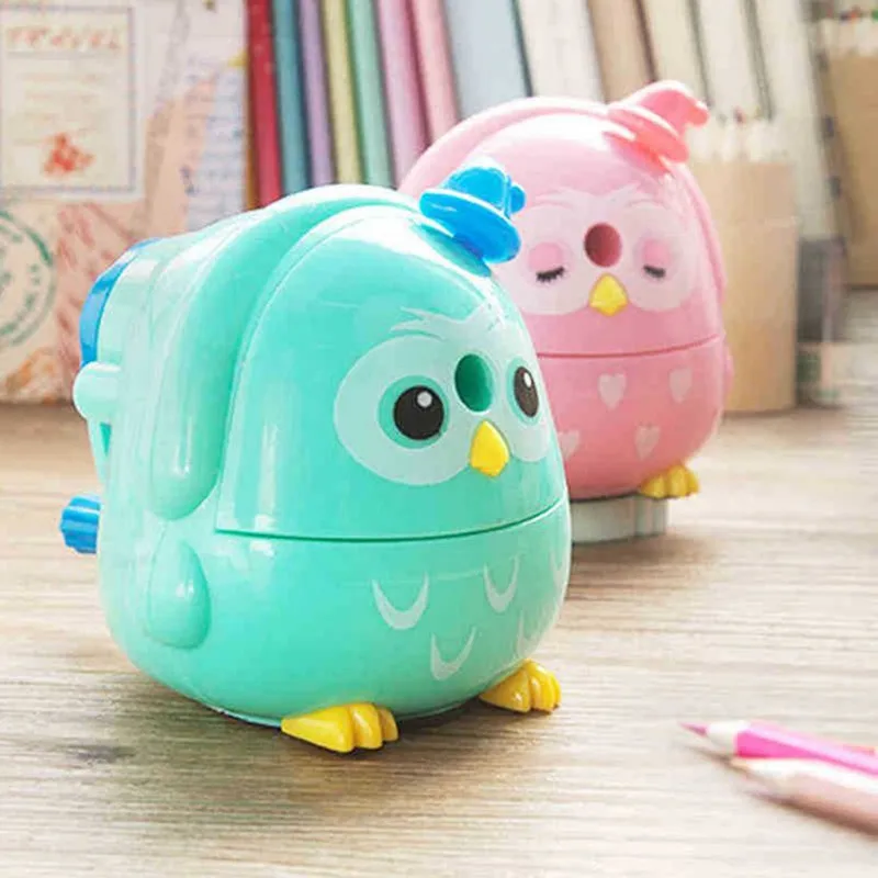 Coloffice 1 шт. мультяшная Сова Kawaii Горячая продажа машина ручная точилка для