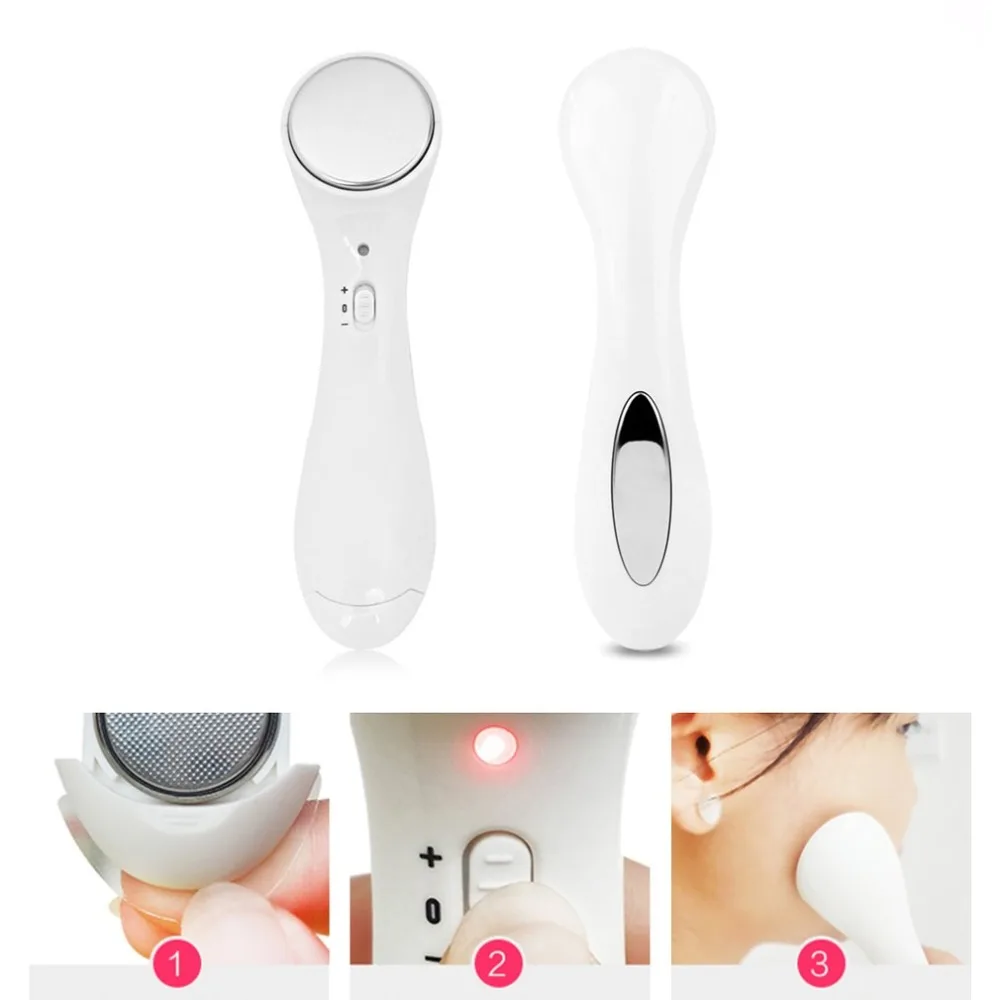 Ручной вибрирующий ионный Массажер для глубокой очистки пор массажер лица