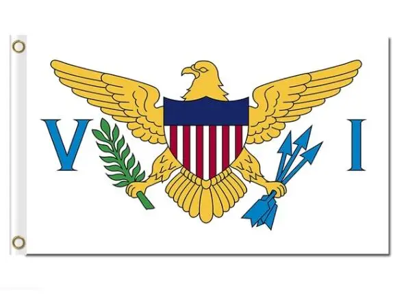 

Virgin islands flags American bird 3x5ft flags 100D polyester
