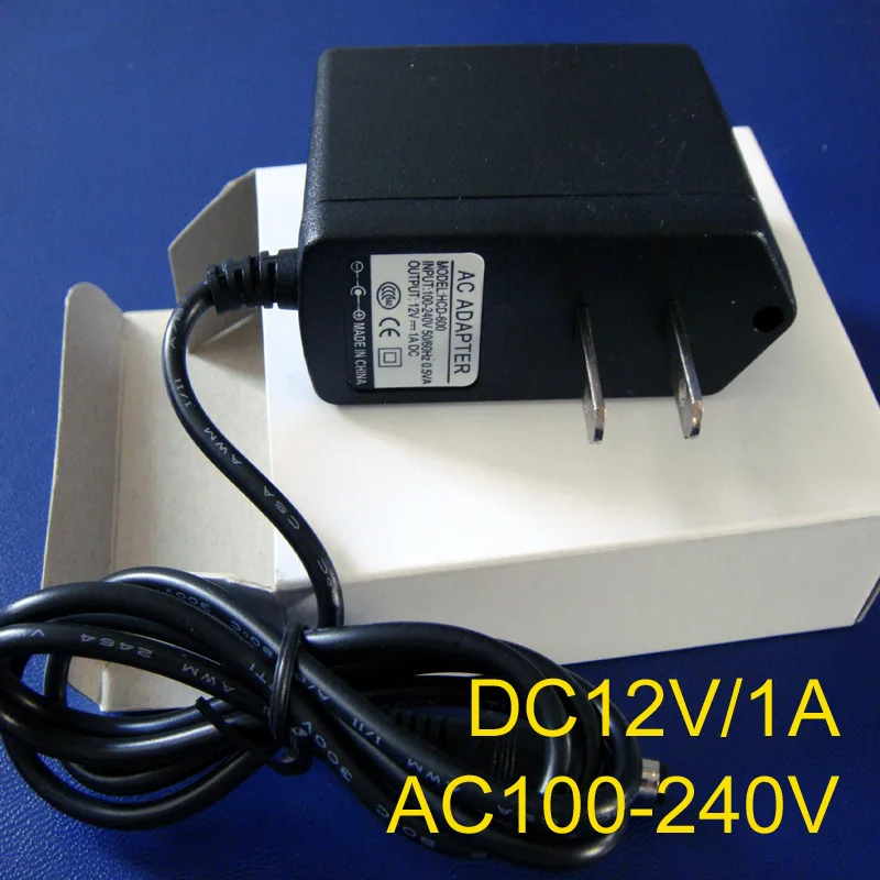 Высококачественный AC100-240V to DC12V 1A 12W преобразователь адаптер импульсный источник