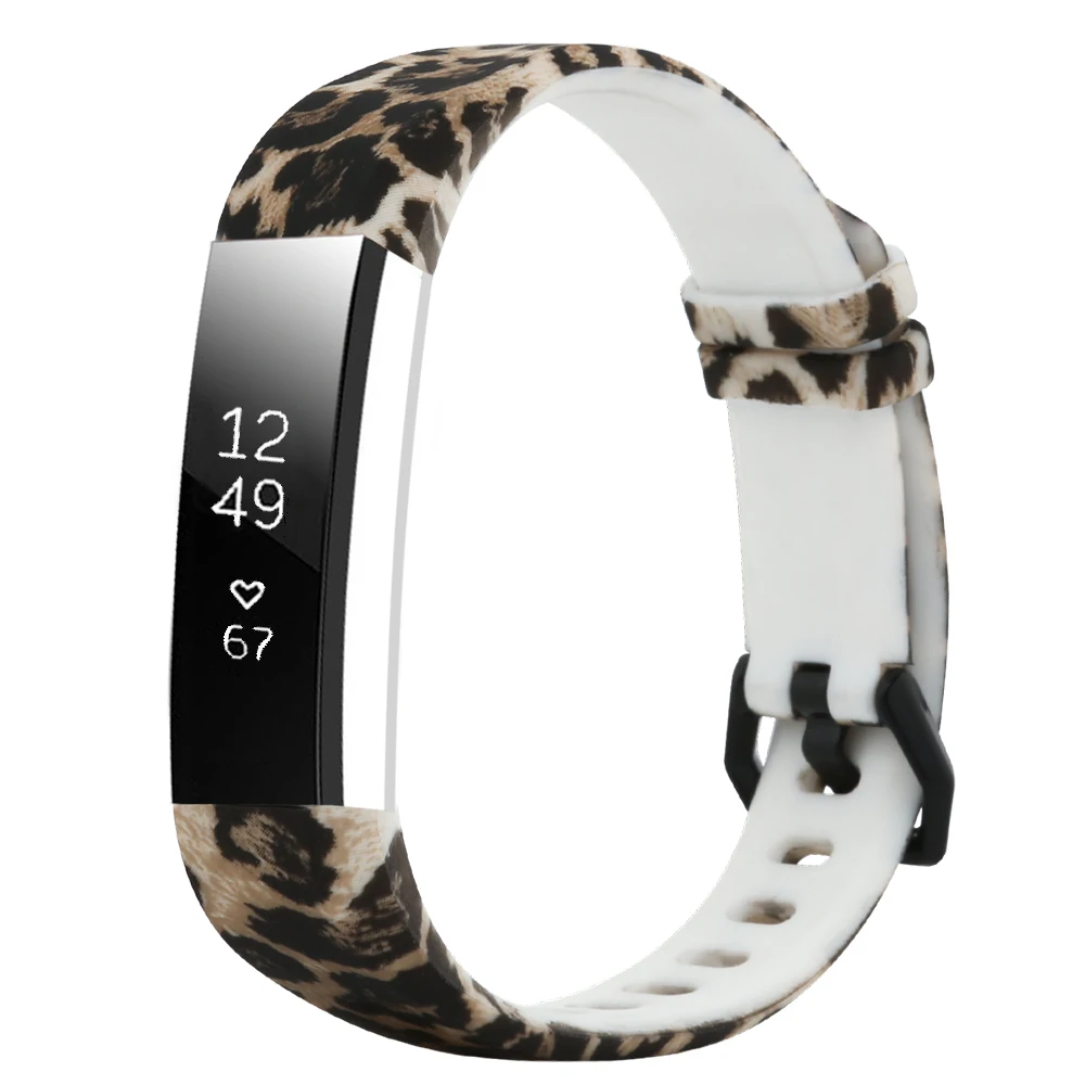 Силиконовый ремешок с леопардовым узором Для Fitbit Alta HR/Alta, Смарт-часы, ремешок на запястье, браслет для Fit Bit Alta HR, сменные полосы