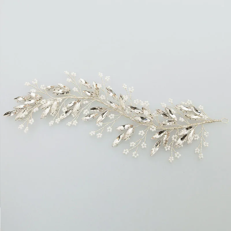 Свадебные головные уборы в виде ветки дерева ручной работы серебристого цвета|hair