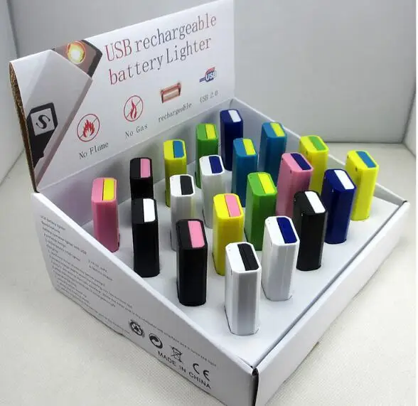USB электронная сигарета Зажигалка Ветрозащитная аккумуляторная батарея