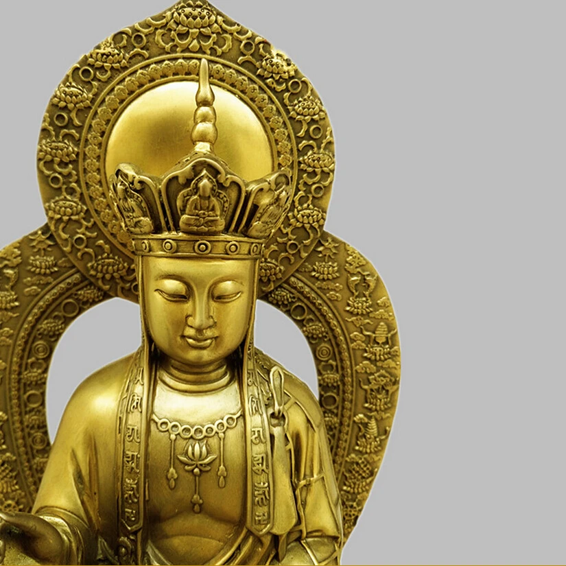 SUIRONG---2017 611 + Тайваньская Оригинальная лампа Лев медный Bodhisattva буддийская из