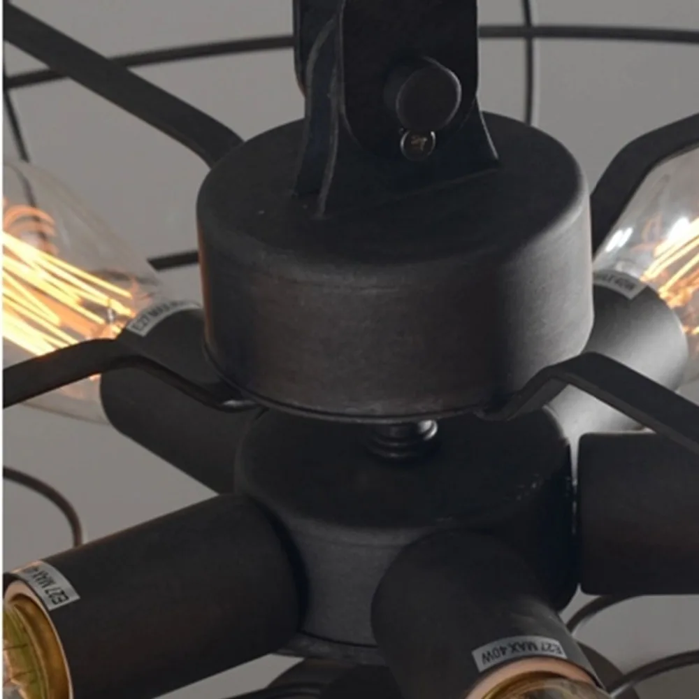 Vintage Iron Art Loft Pendant Light Fans Lamp American Country 5 Heads Edison Lighting Bar Cafe Warehouse Decor | Освещение