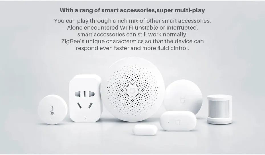 Xiaomi Mijia Smart Home Gateway 2 многофункциональный центр управления ZigBee беспроводное соединение работа с датчиком движения двери