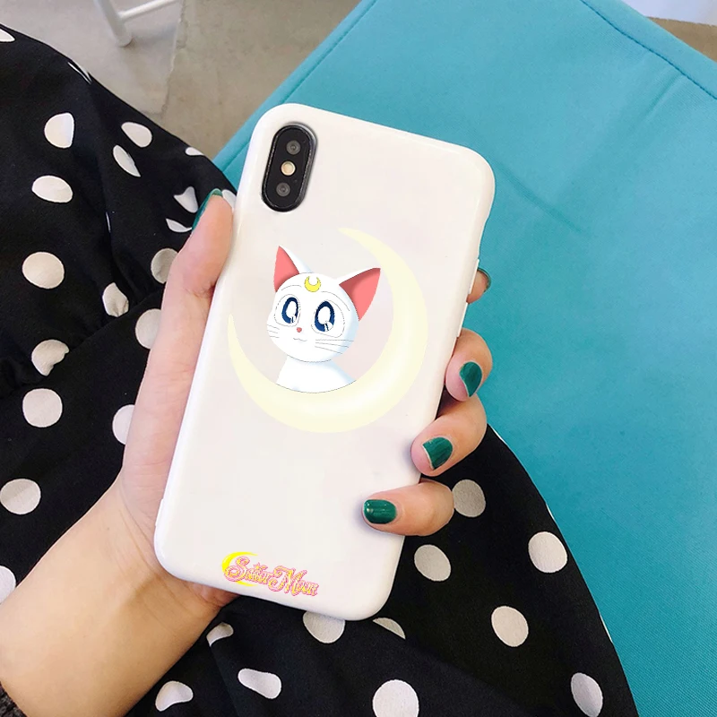 W-5750 Sailor moon Аниме мягкий силиконовый карамельный цвет чехол для мобильного телефона чехол для iPhone X XR XS MAX 6 7 8 plus 6s лучший дизайн корпуса - Цвет: W-5750