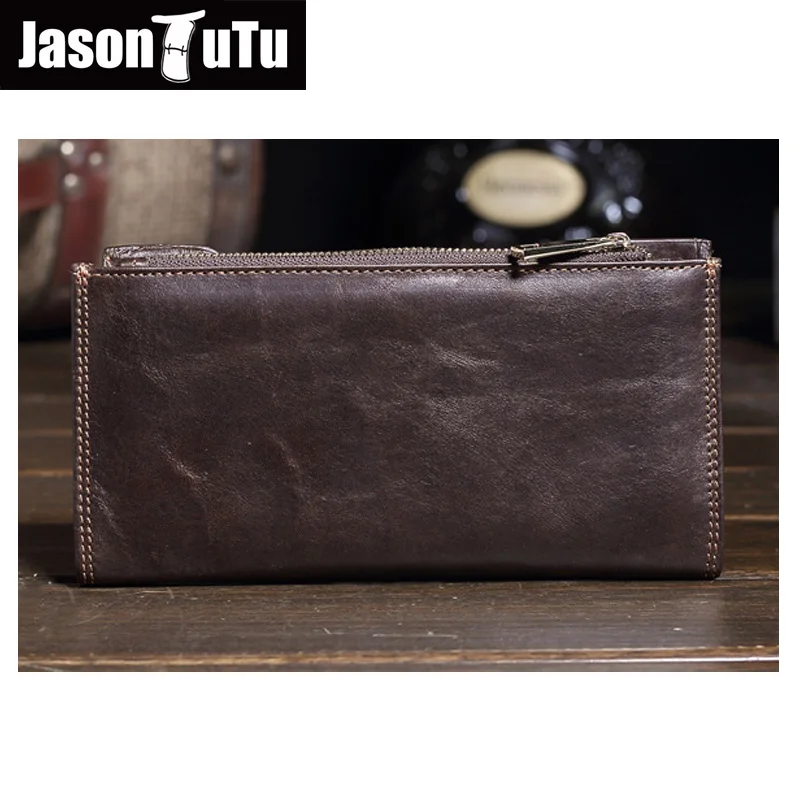 Мужской Длинный кошелек из натуральной кожи сумка для денег мужской Натуральная