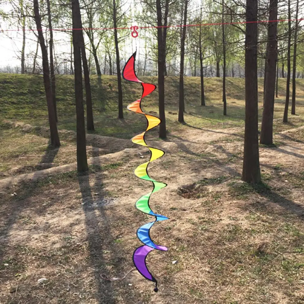 Радуга обтекатель ветра 24 дюйма Красочные Висячие двора украшения #