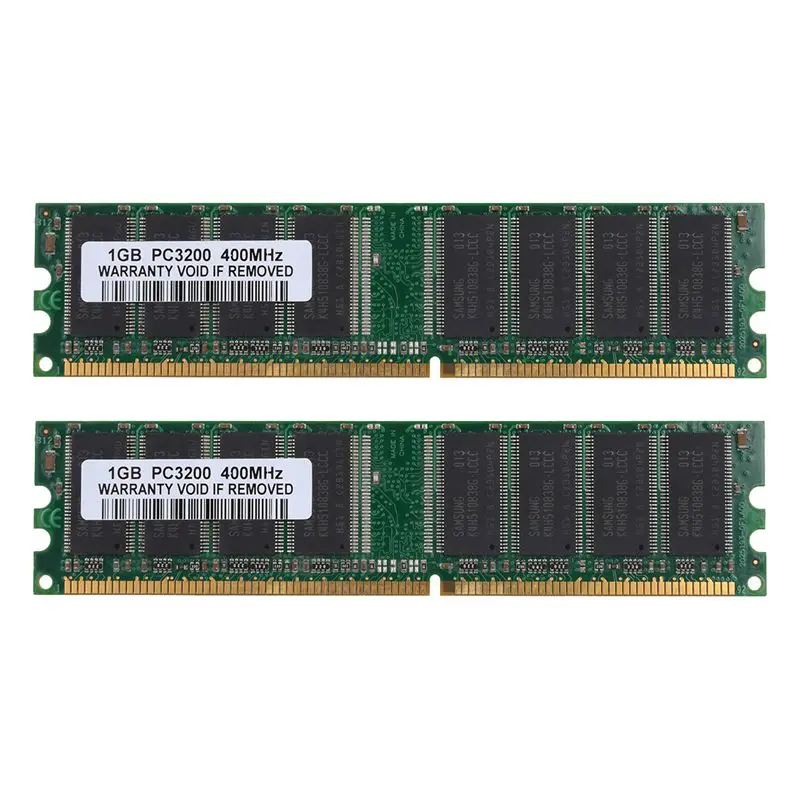 4GB Kit (4x 1GB) DDR1-400MHz PC Desktop Memory PC1-3200 184pin Non-ECC DIMM Ram green | Компьютеры и офис