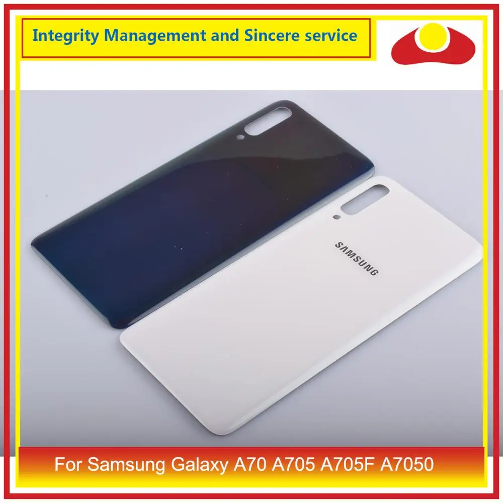 Для samsung Galaxy A70 A705 SM-A705F SM-A7050 корпус батарея Дверь заднее стекло чехол Корпус Корпуса A70 A705 Замена