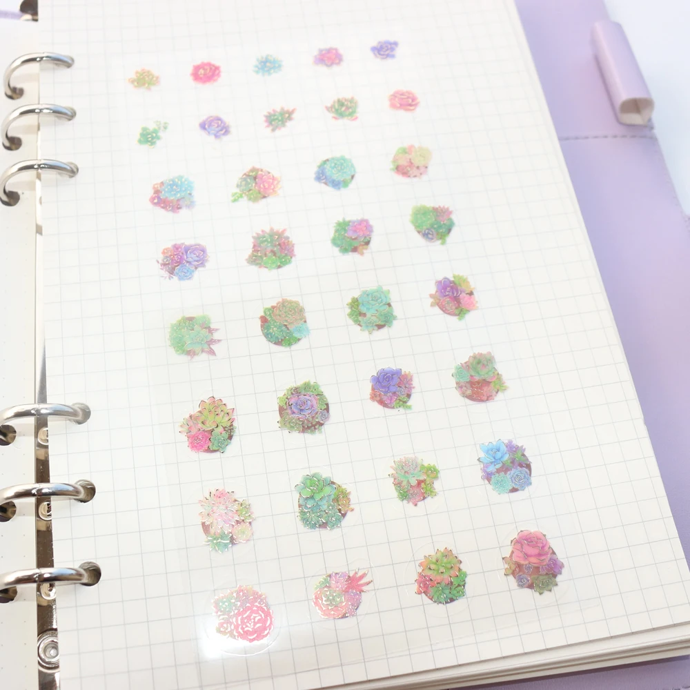 Набор стикеров для школы декоративные наклейки из ПВХ 4 цвета|sticker set|stationery