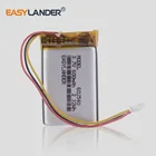 3,7 V 600mAh 602540 полимерный литий-ионныйлитий-ионный аккумулятор для видеорегистратора mp3 плеер mivue mio 358