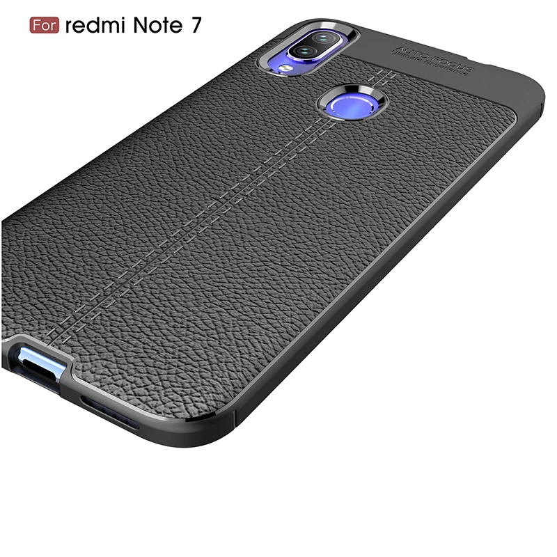 личи копия кожа кожаные кожаный силиконовый чехол на xiomi xiaomi redmi note 7 чехлы