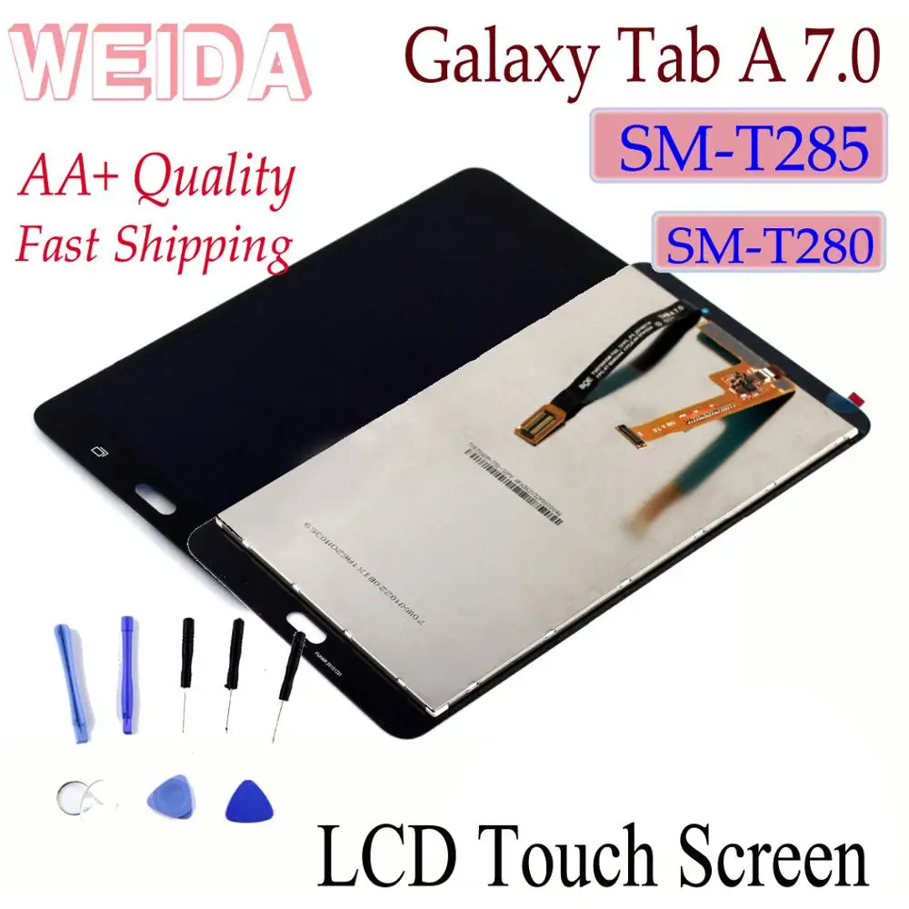 Сменный ЖК дисплей WEIDA 7 дюймов для Samsung Galaxy Tab A 0 (2016) Зеркальный с сенсорным