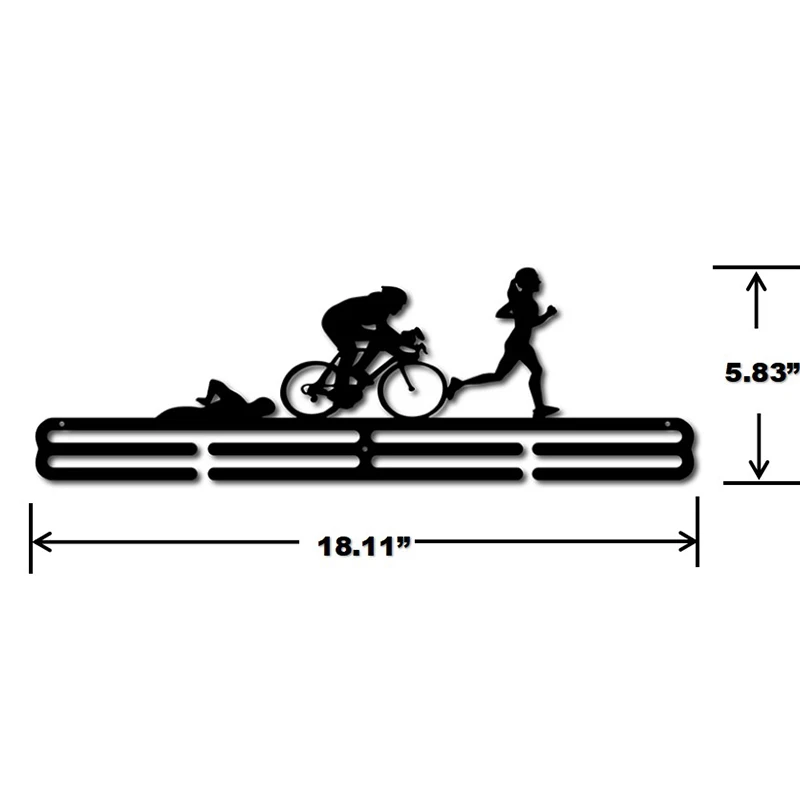 Медаль для триатлона держатель женщины бег медаль вешалки Спорт дисплей