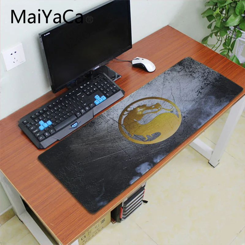 Резиновый прочный Настольный коврик для мыши Maiyaca mortal kombat с логотипом большой