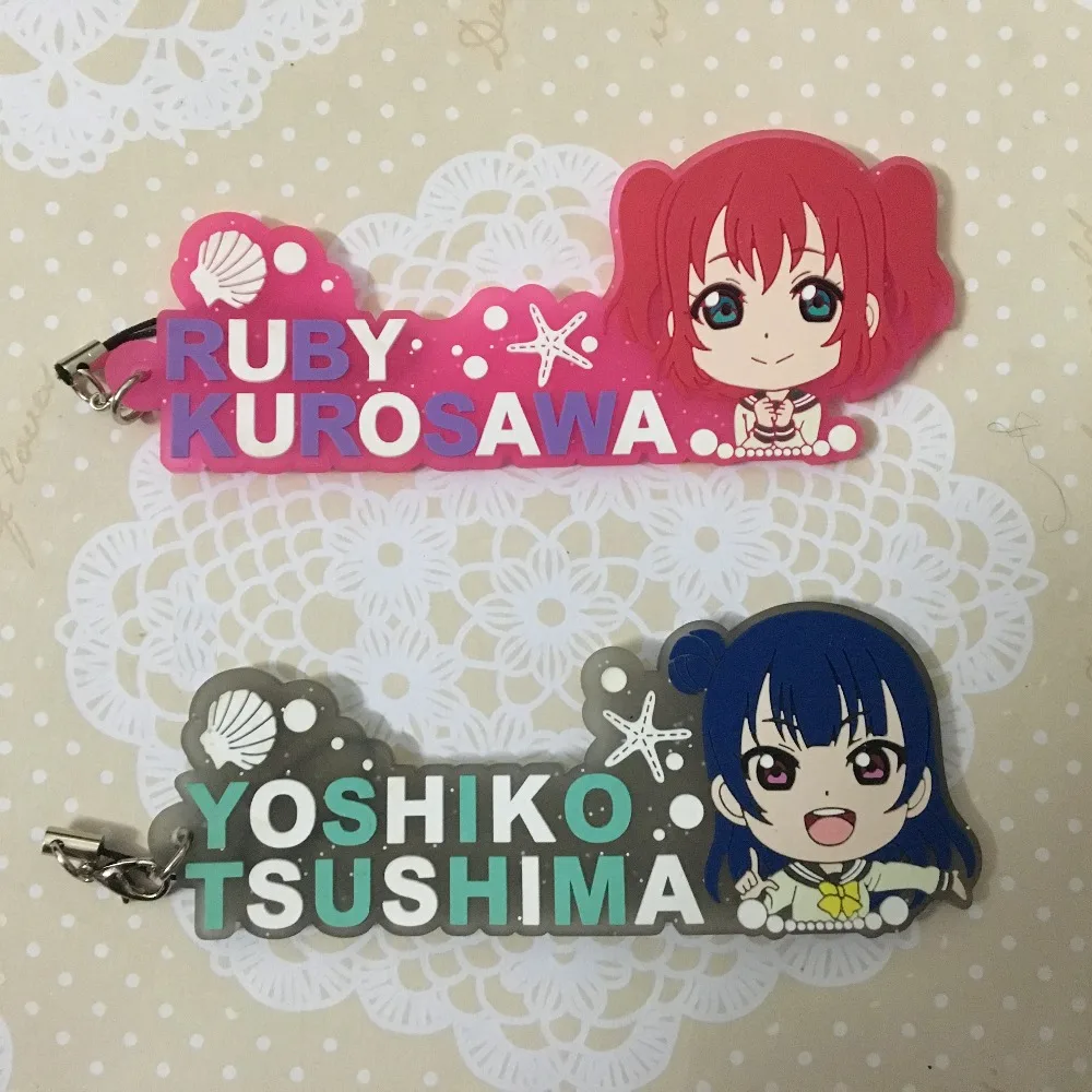 Love Live Lovelive Sunshine аниме Sakurauchi Riko охара Мари Kunikida Hanamaru Kurosawa Dia Aqours резиновый брелок|love