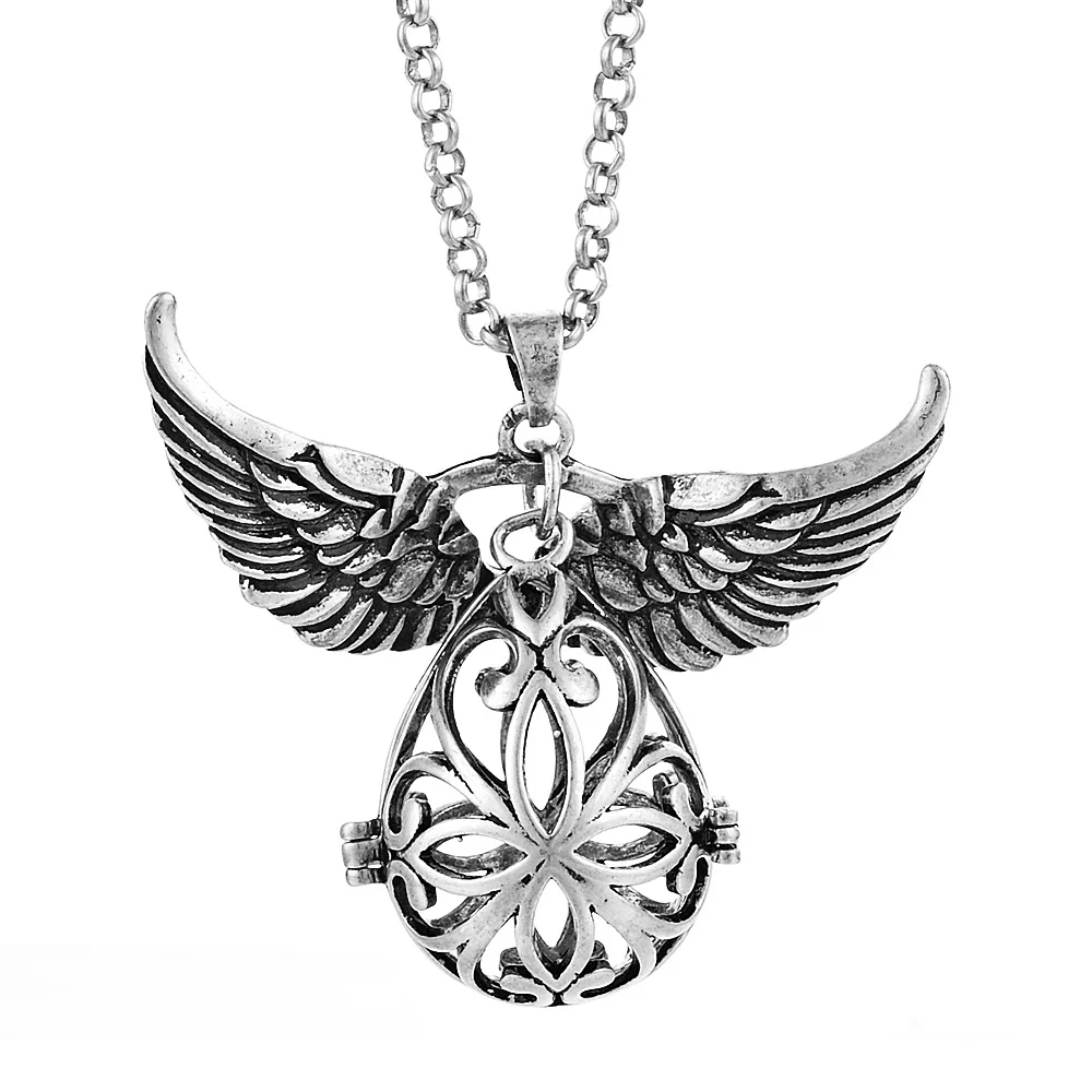 va-098-b 6 design Mexico Chime Angel Ball Caller Locket Necklace Vintage Pregnancy Necklace dropshipping VA-097 - Окраска металла: va-098-b