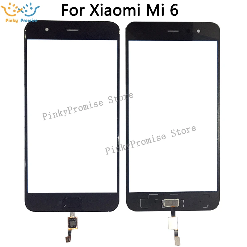 Сенсорный экран Переднее внешнее стекло с отпечатком пальца для Xiaomi 6 mi6 mi