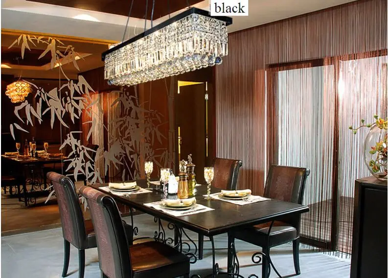 Новая современная роскошная K9 Хрустальная прямоугольная Подвесная лампа для