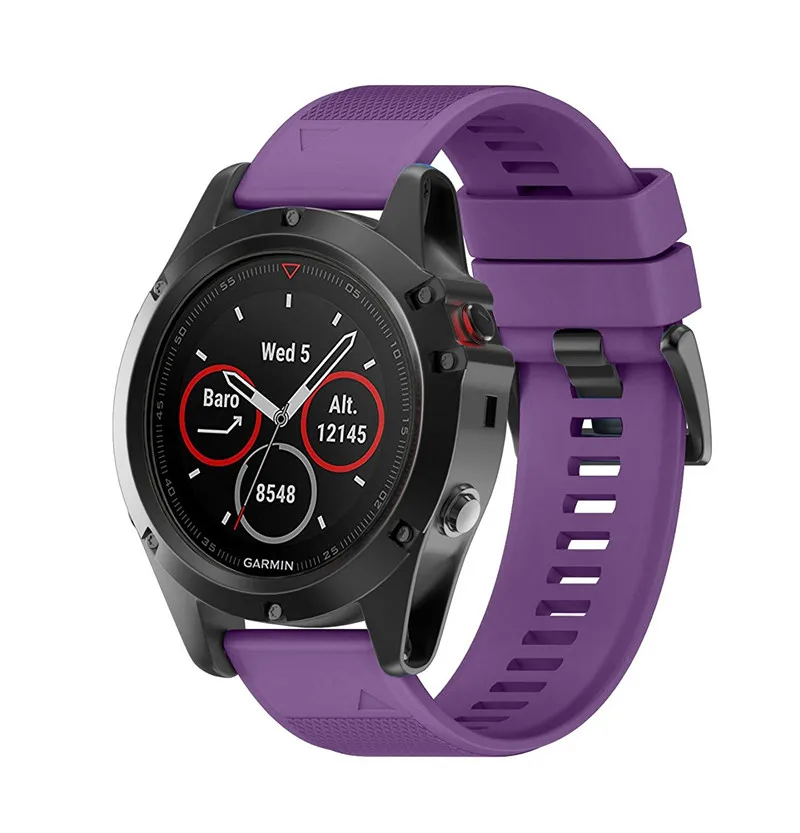 TORQUILA 26 мм силиконовый ремешок для Garmin Fenix 6X/6X Pro/5X/5X Plus/3/3HR легкий мягкий