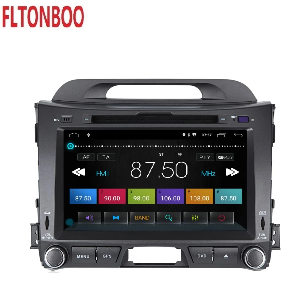 8 "Android 9 для KIA SPORTAGE автомобильный dvd gps навигация Wifi BT 3G 4 ядра 16G вспышка 1024x600
