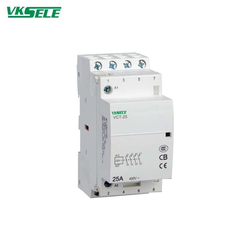 Модульная схема подключения Φ 4NO Electrical 4P 25A VCT контактор Din-рейки | Обустройство