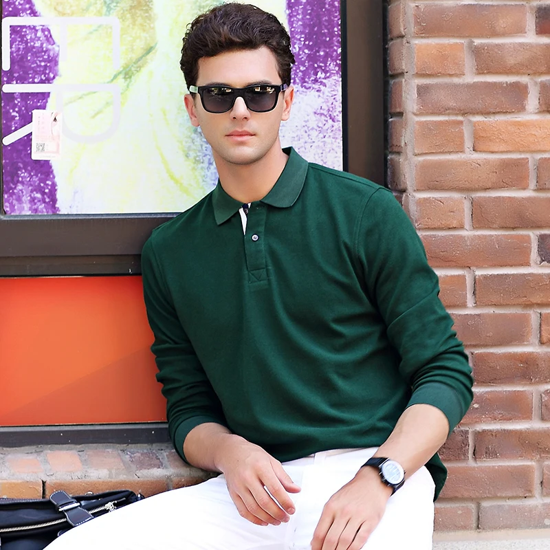 AIRGRACIAS/мужские повседневные облегающие рубашки с длинным рукавом 100% хлопок 6