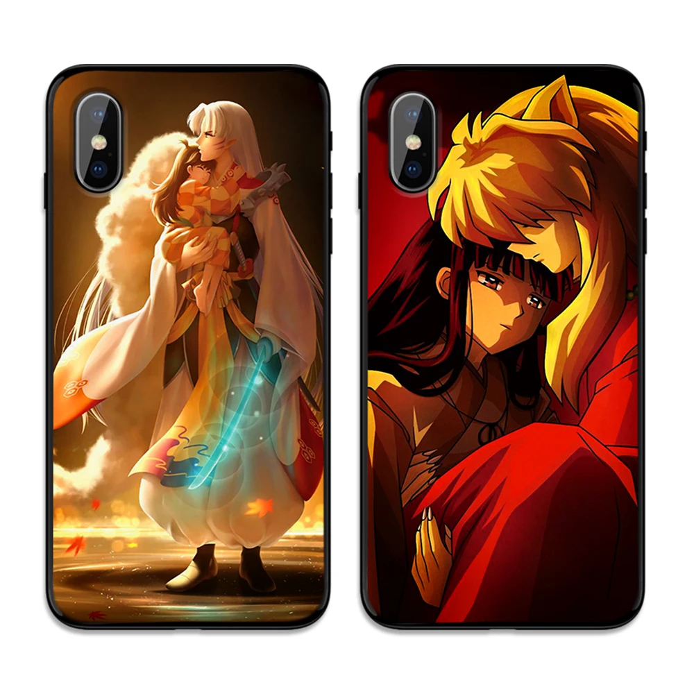 Inuyasha вишня в цвету мягкая термополиуретановая крышка-чехол для Apple iPhone 6 6S 7 8 плюс 5