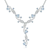 gems ballet 7 89ct natural sky blue topaz romantic gemstone pendants for ladies 925 sterling silver cute necklace fine jewelry