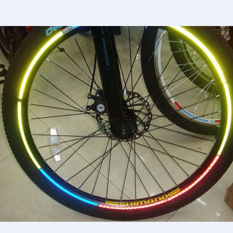 5 шт. светоотражающие флуоресцентные наклейки для велосипеда мотоцикла колеса