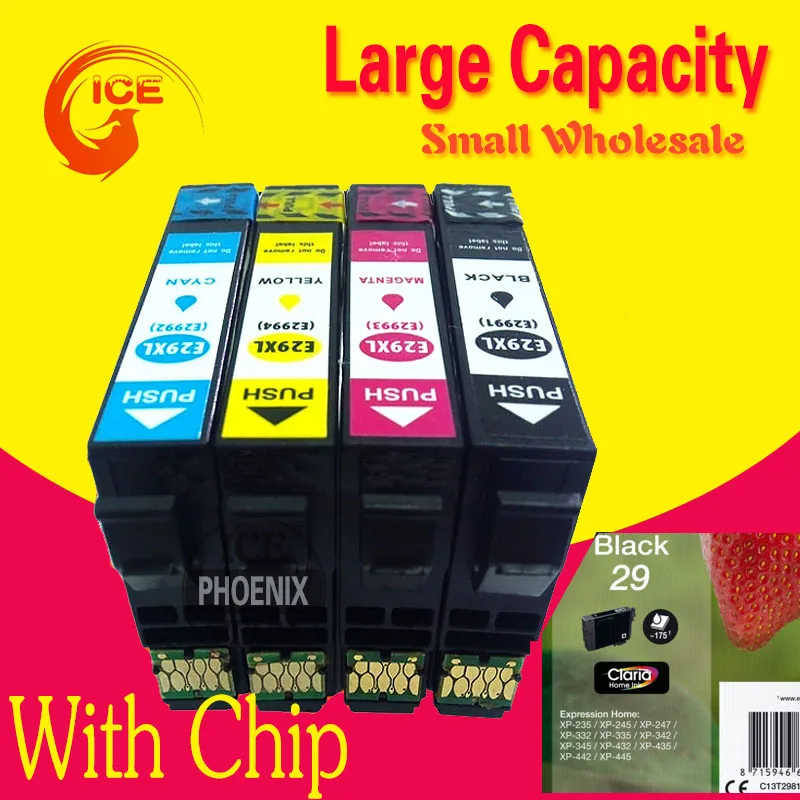 Чернильный картридж T29 T29XL для принтера EPSON Explore XP247 XP442 XP342 XP345 XP445 европейские