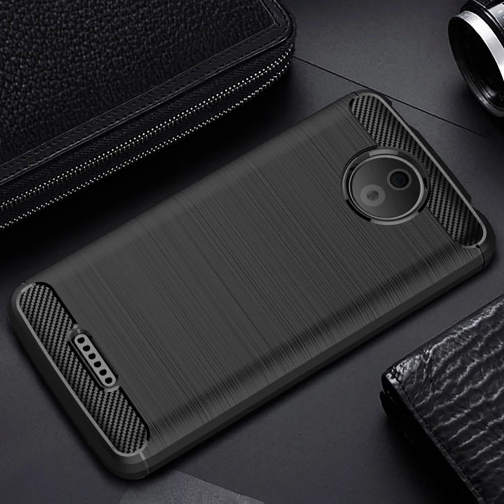 Женский Винтажный чехол из углеродного волокна для телефона Motorola Moto C G5 G4 Plus