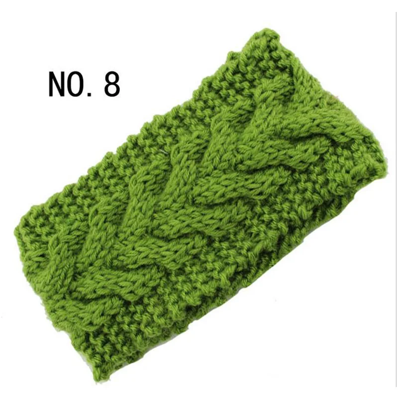 Теплые зимние вязаные турбаны-ободки с широким ушным обогревателем для волос - аксессуары для женщин WML99.