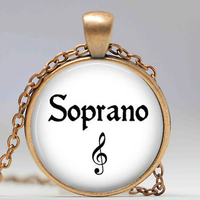 Сопрано музыка ювелирные изделия подарок для певицы опера сопрано кулон чокер